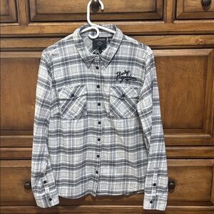H-D Women’s XL Plaid Flannel Shirt